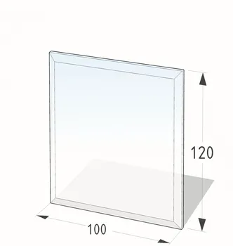 Lienbacher 21.02.895.2 podkladové sklo pod kamna 100 x 120 cm