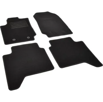 autokoberec Autokoberce textilní přesné černé / černé obšití - Ford Ranger IV (Typ T6/PX) (2011-2016) 5-sedadel