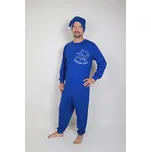 Pánský overal s čepičkou Rozárka P622 ryba modrý Barva: Modrá, Velikost: L