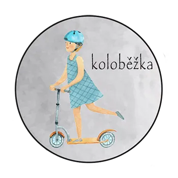 magnetka pro dítě Slon Pamatovák Koloběžka