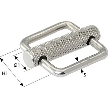 Člun Nerezová spona na popruh s nerezovou posuvnou lištou
