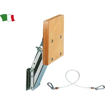 Člun Sklopný držák přívěsného motoru s dřevěnou deskou Provedení: pro motory do 20kg