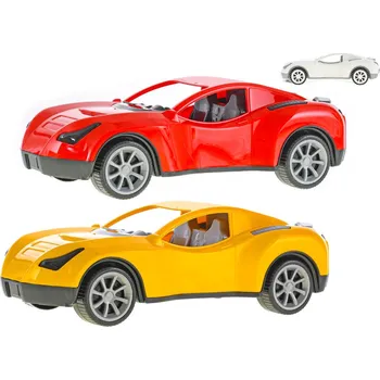 autíčko Auto sportovní 38cm na volný chod 2barvy v síťce