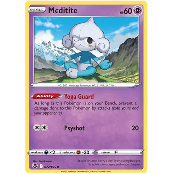 Karetní hra Pokémon TCG Meditite 072/195
