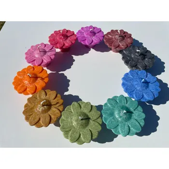 Svíčka Plovoucí svíčka - velký květ, Barva: Mint