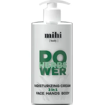 Pleťový krém Mihi Herbs Power. Hydratační krém 3 v 1 obličej ruce tělo 300ml 021010