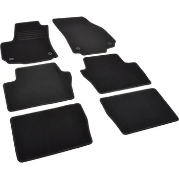 autokoberec Autokoberce textilní přesné černé / černé obšití - Opel Zafira B (2005-2014) 7-sedadel