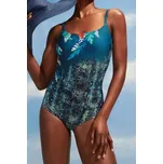 Dámské jednodílné plavky Naturana 73341 modré Barva: Modrá, Velikost: 75C