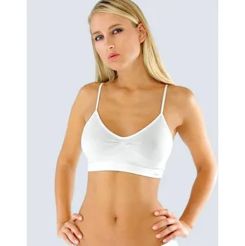 Podprsenka Dámská podprsenka s úzkými ramínky Gina 01 bílá Barva: Bílá, Velikost: L/XL
