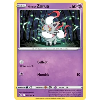 Sběratelská karetní hra Pokémon karta Hisuian Zorua 075/196 - Lost Origin