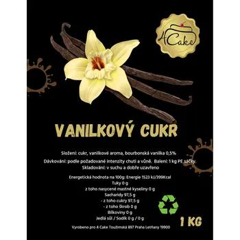 Cukr Dortisimo Vanilkový cukr 1 kg
