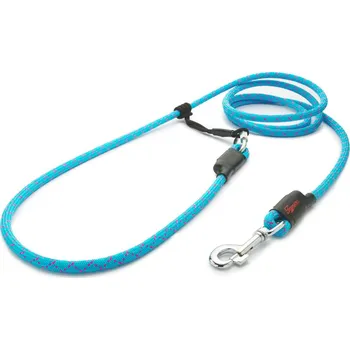 Vodítko pro psa Tamer Lanové vodítko EASYLONG | Velký pes | tyrkysové s růžovým prošitím - 054 Délka: 2,5 m