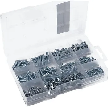 Matice CONNEX Sada šroubů a matic M3-M6, pozink, 366 ks