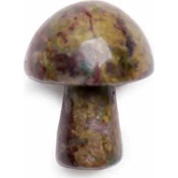 Masážní kámen Gua sha na tvář z dračího kamene Mushroom cca 2 cm