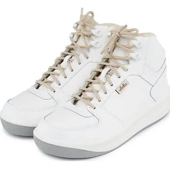 Dámská zimní obuv MOLEDA Huňaté Prestižky Vlnka vysoké bílá velikost obuv dospělí 44