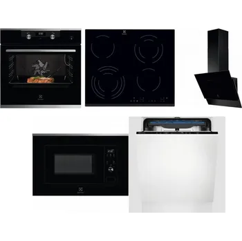 Set domácích spotřebičů ELECTROLUX KODEC75X2 + ELECTROLUX EHF6343FOK + ELECTROLUX LFV616K + ELECTROLUX LMS2203EMX + ELECTROLUX EES48200L