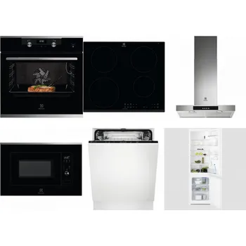 Set domácích spotřebičů ELECTROLUX KODEC75X2 + ELECTROLUX LIR60430 + ELECTROLUX LFT426X + ELECTROLUX LMS2203EMX + ELECTROLUX EEA27200L + ELECTROLUX LNT3LF18S