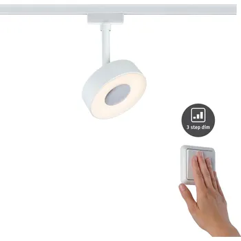 Bodové svítidlo Paulmann 95588 Circle, spot pro Urail system, 1x5W LED 3000K, tříkrokové stmívání, bílá