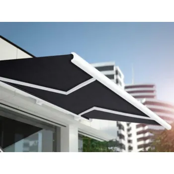Mirtex Tkanina TENDA SOLE RIMINI 220/192 Černá Black šíře 140cm