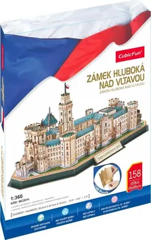 3D puzzle CubicFun Zámek Hluboká nad Vltavou 158 dílků