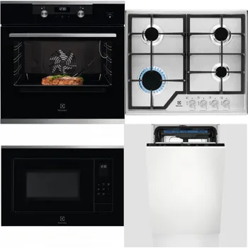 Set domácích spotřebičů ELECTROLUX KODEC75X2 + ELECTROLUX KGS6426SX + ELECTROLUX LMS4253TMX + ELECTROLUX EEM23100L