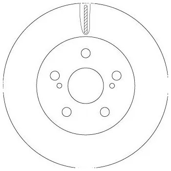 Brzdový kotouč Brzdový kotouč TRW DF6734