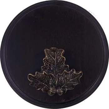 Podložka pod trofej č.312 - černá+bronzový list malý