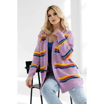 Dámský svetr PeeKaBoo Dámský kardigan Boabnubool šeříková Univerzální