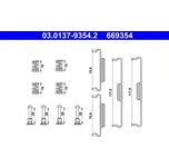 ATE Sada příslušenství, parkovací brzdové čelisti 03.0137-9354.2