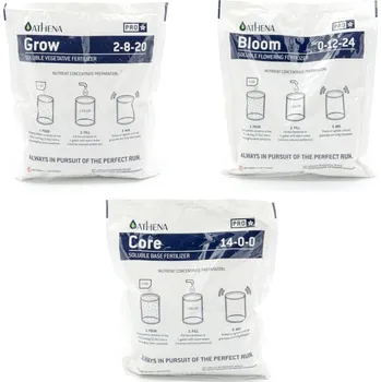 Athena PRO Line Basic, sada hnojiv 3x900g