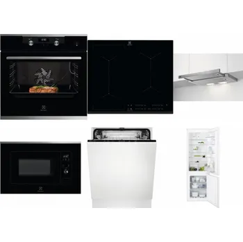 Set domácích spotřebičů ELECTROLUX KODEC75X2 + ELECTROLUX EIV634 + ELECTROLUX LFP326S + ELECTROLUX LMS2203EMX + ELECTROLUX EEA27200L + ELECTROLUX ENT6TF18S