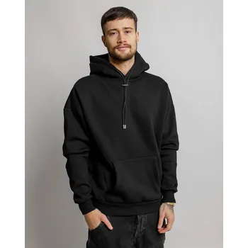 Pánská mikina Black Island Černá oversized mikina SPIKE Velikost: XS