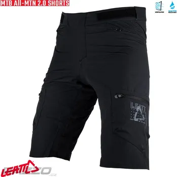 Cyklistické kalhoty Kraťasy na kolo Leatt MTB All-Mtn 2.0 Short Black 2023 30