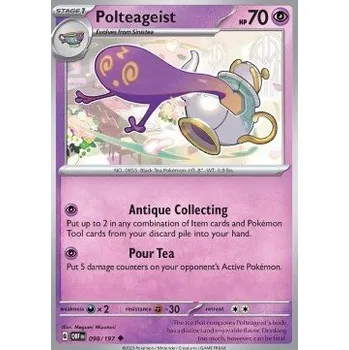 Volný čas Pokémon OBF 098/197 Polteageist - Obsidian Flames Stav: Near Mint, Verze: NORMAL
