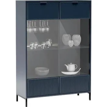 Knihovna Vitrína LS-8 Link A Styles indigo, 105 x 150