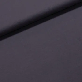 Bavlněný úplet TEPLÁKOVINA SP-GRETA 48 jednobarevná uni tmavě šedá, š.180cm (látka v metráži)