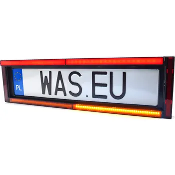 Přední světlomet Držák SPZ s kombinovaným světlem WAŚ, 12-24V, ECE