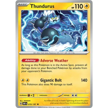 Karetní hra Pokémon TCG Thundurus 070/197 - Holo