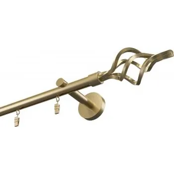 Garnýž Profilová hliníková garnýž jednoduchá Elegant Antik Gula Azur