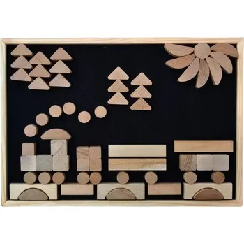 Výuková hračka T-Wood Didaktická hrací deska 51 x 36 cm