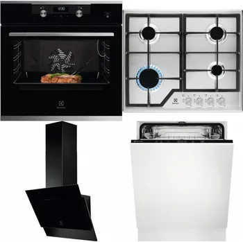 Set domácích spotřebičů ELECTROLUX KODEC75X2 + ELECTROLUX KGS6426SX + ELECTROLUX LFV616K + ELECTROLUX EEA27200L
