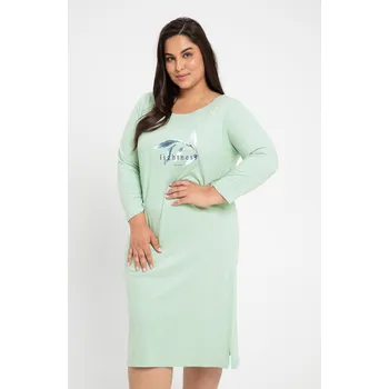 Dámská noční košile Taro noční košile Olympia 3019 - zelená, XXL (Bavlněná noční košile dámská)