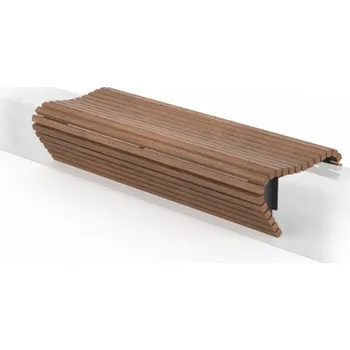 Zahradní lavice HTI WAVE Lavička bez opěradla LWA075.01 Materiál konstrukce: nerez, Povrchová úprava: ne, Typ použitého obložení: ash