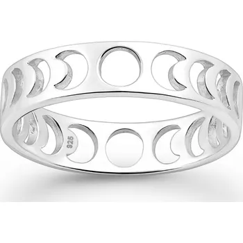 Prsten Prstýnkárna Stříbrný prsten - Fáze měsíce, 4,5mm AG 925 ≤ 2,2 g Velikost prstenu: 5 (49)