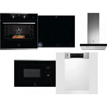 Set domácích spotřebičů ELECTROLUX KODEC75X2 + ELECTROLUX LIR60433B + ELECTROLUX LFT766X + ELECTROLUX LMS2203EMX + ELECTROLUX EEM43300IX