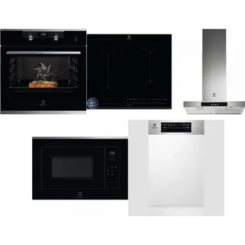 Set domácích spotřebičů ELECTROLUX KODEC75X2 + ELECTROLUX EIS62449 + ELECTROLUX LFT426X + ELECTROLUX LMS4253TMX + ELECTROLUX EEM43300IX