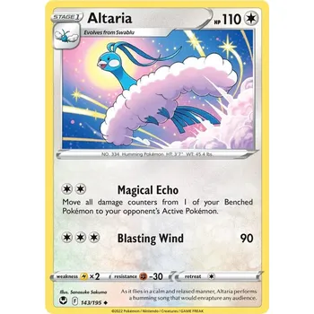 Sběratelská karetní hra Altaria 143/195 - Silver Tempest Typ karty: Non-Holo
