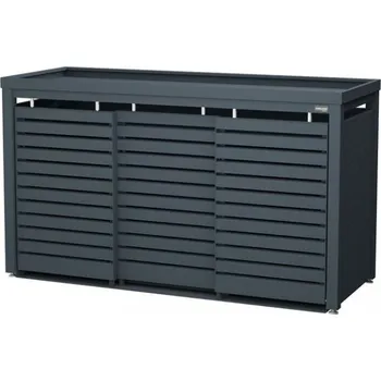 Popelnice Přístřešek na popelnice Linis Velikost: 3 x 120 L