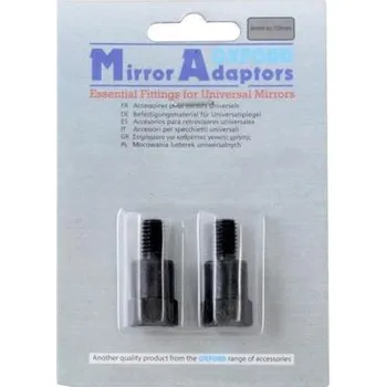 Zrcátko pro motocykl Redukce závitu zp. zrcátek M10 na M8 OXFORD (černá, pár)