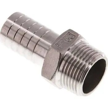 HADICOVÝ TRN AR NEREZ PN16 Bar - vnější AR 1" kuž., trn 25 mm, CH=36 mm, 1.4408